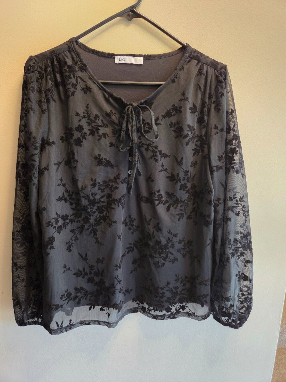 Women's Blouse, Black, Long Sleeve